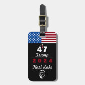 47 Trump Kari Lake 2024 Gepäckanhänger (Vorderseite vertikal)