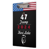 47 Trump Kari Lake 2024 Notebook Klemmbrett (Links)