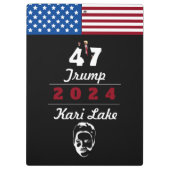 47 Trump Kari Lake 2024 Notebook Klemmbrett (Rückseite)
