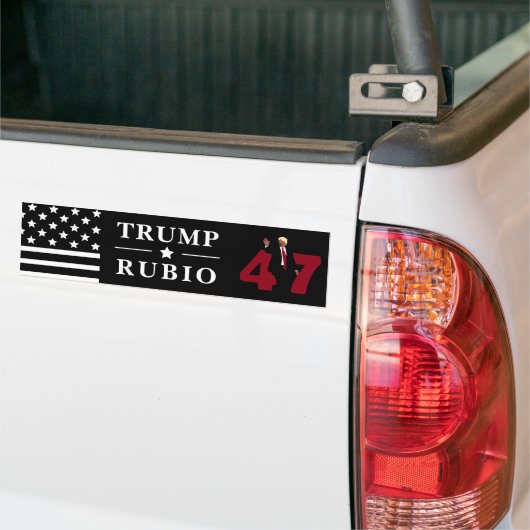 47 Trump Rubio 2024 Autoaufkleber (Auf Lkw)