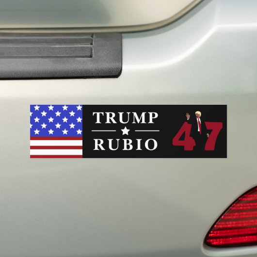 47 Trump Rubio 2024 Autoaufkleber (Auf Auto)