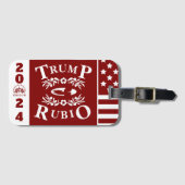 47 Trump Rubio 2024 Gepäckanhänger (Vorderseite (Horizontal))