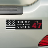 47 Trump Vance 2024 Autoaufkleber (Auf Auto)