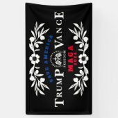 47 Trump Vance 2024 Banner (Vertikal)