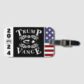 47 Trump Vance 2024 Gepäckanhänger (Vorderseite (Horizontal))