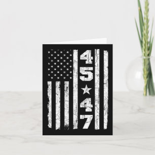 47 Trump Vintage USA-Flagge 2024 Präsidentschaftsw Karte