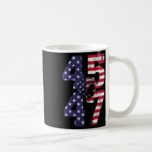 47 Wir Menschen 2024 stehen mit amerikanischer Fla Kaffeetasse