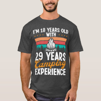 47 Year Old Camper Mountains Camping 47 Birthday g T-Shirt