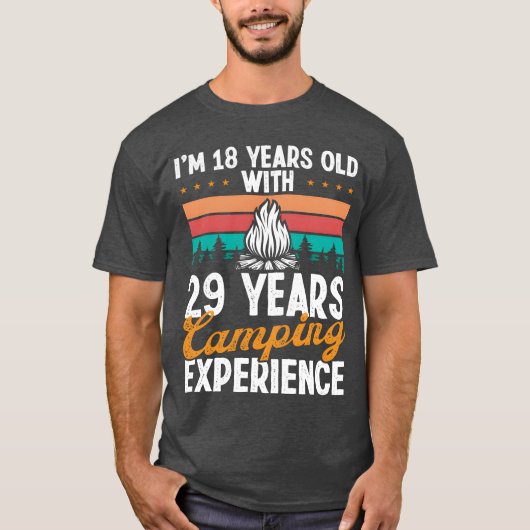 47 Year Old Camper Mountains Camping 47 Birthday g T-Shirt (Vorderseite)