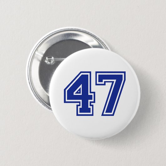 47 - Zahl Button (Vorne & Hinten)