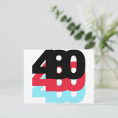 480 Bereichscode Postkarte (Stehend Vorderseite)