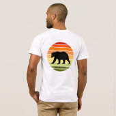 480 Otis Bear Silhouette Gradient Sun Zen Master T-Shirt (Schwarz voll)