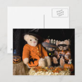 4812 Teddy Bar Halloween Postkarte (Vorne/Hinten)