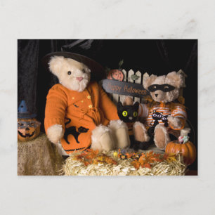 4812 Teddy Bar Halloween Postkarte