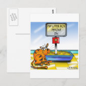 4833_cat_Cartoon Postkarte (Vorne/Hinten)