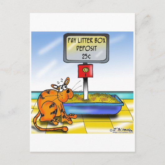 4833_cat_Cartoon Postkarte (Vorderseite)