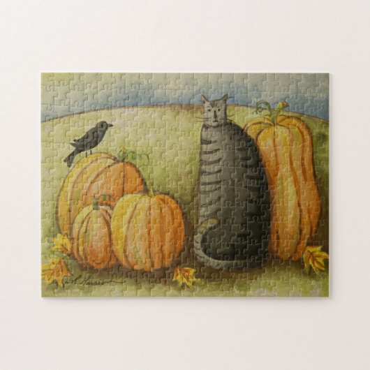 4874 Ernte-Katzen-Puzzlespiel Puzzle (Horizontal)