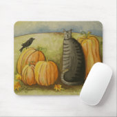 4874 Harvest Cat Halloween Mousepad (Mit Mouse)