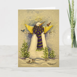 4881 Snow Angel & Birds Sympathy Card Karte