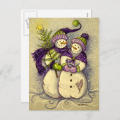 4882 Schneemänner Weihnachten (Vorne/Hinten)