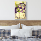 4882 Schneemänner Weihnachten Leinwanddruck (Insitu (Schlafzimmer))
