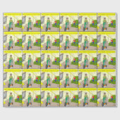 488 meine Drehung, zum des Cartoon zu Staub saugen Geschenkpapier (Flach)