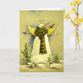 4894 Snow Angel & Birds Geburtstagkarte Karte (Gelbe Blume)