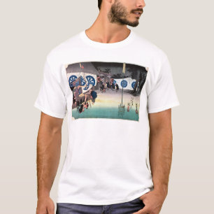 48. 関 宿, 広 Seki-juku, Hiroshige, Ukiyo-e T-Shirt
