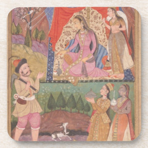 48.6/2 Folio 138 Farhad zählt seine Abenteuer zu Getränkeuntersetzer