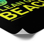 48.Beach CleanUp Lasse Saubermachen unseres Beach  Poster (Ecke)