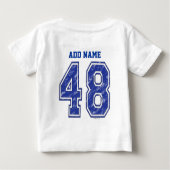 48 Custom Jersey Baby T-shirt (Rückseite)