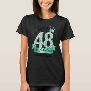 48 & Fabulous I Türkise White Party Group Foto T-Shirt