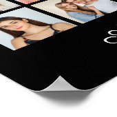 48 Foto Collage Fügen Sie Ihren eigenen Gruß hinzu Poster (Ecke)