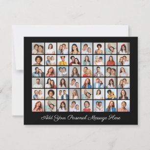 48 Foto Collage Ihre eigene Grußkarte hinzufügen Karte