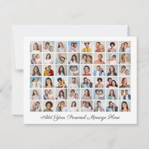 48 Foto Collage Ihre eigene Grußkarte hinzufügen Karte