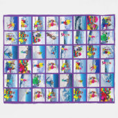 48 Foto Collage Royal Lila Fleecedecke (Vorderseite (Horizontal))