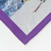 48 Foto Collage Royal Lila Fleecedecke (Ecke)