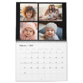 48 Foto - Einfaches, modernes Foto Kalender (Feb 2027)