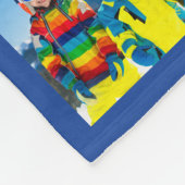 48 Foto-Raster-Collage Dunkelblau Fleecedecke (Ecke)