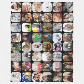 48 Fotos Collage Family Fotos Fleecedecke (Vorderseite)