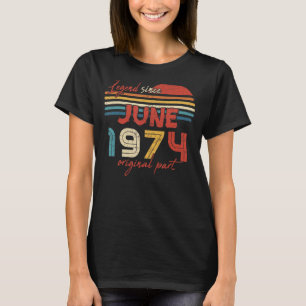 48 Geburtsdatum seit Juni 1974 Original Teil T-Shirt