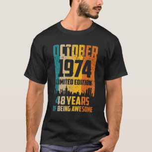 48. Geburtstag 48 Jahre großartig seit Oktober 197 T-Shirt