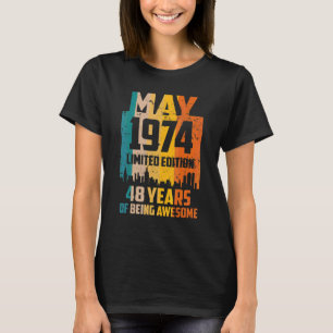 48. Geburtstag 48 Jahre Phantastisch seit Mai 1974 T-Shirt