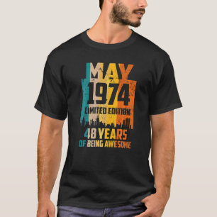 48. Geburtstag 48 Jahre Phantastisch seit Mai 1974 T-Shirt