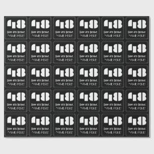 48. Geburtstag: Art Deco inspiriertes Aussehen "48 Geschenkpapier
