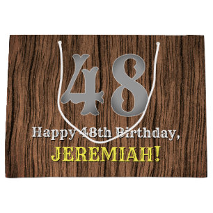 48. Geburtstag: Country Western inspirierter Look, Große Geschenktüte