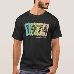 48. Geburtstag Ladys Mens 48 Jahre 1974 4 T-Shirt