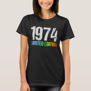 48. Geburtstag Ladys Mens 48 Jahre 1974 6 T-Shirt