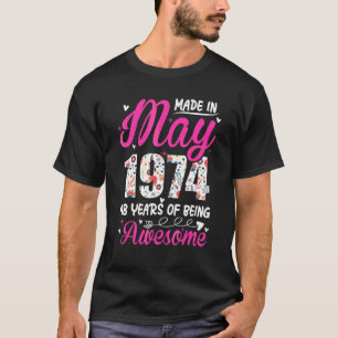 48. Geburtstag Phantastisch seit Mai 1974 T-Shirt