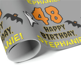 48. Geburtstag: Spooky Halloween Thema, Individuel Geschenkpapier